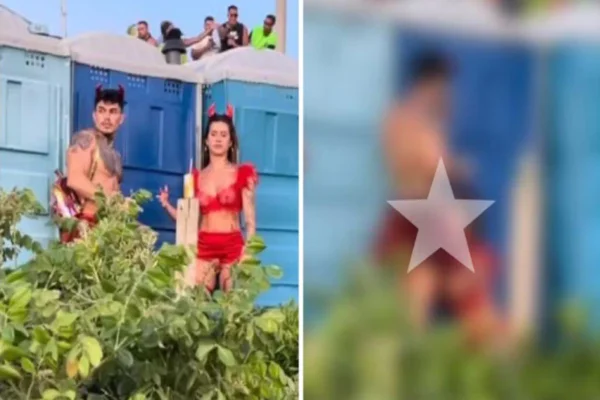 Miss Bumbum 2023, Larissa Sumpani, com o namorado, Vitor Prado
