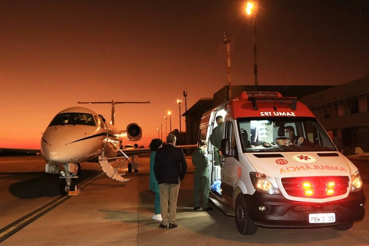 Transferência da criança para São Paulo foi realizada em parceria entre Samu-DF, Samu-SP e Força Aérea Brasileira Transferência da criança para São Paulo foi realizada em parceria entre Samu-DF, Samu-SP e Força Aérea Brasileira