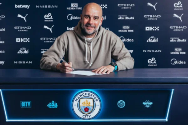 Imagem colorida de Pep Guardiola no City - Metrópoles