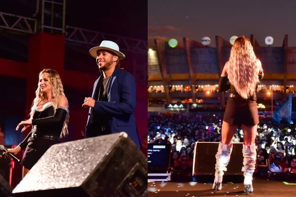 Gabi Martins canta pra 50 mil em BH e leva membros da Vila Isabel