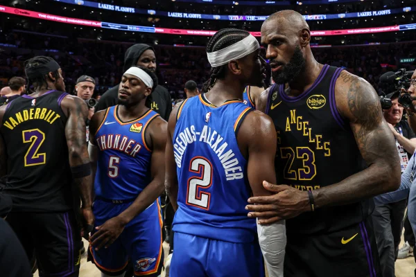 LeBron James em partida da NBA