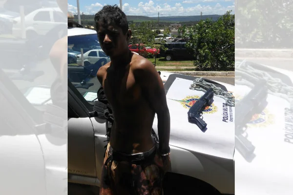 Ladrão é amarrado e espancado por populares após assalto em Planaltina