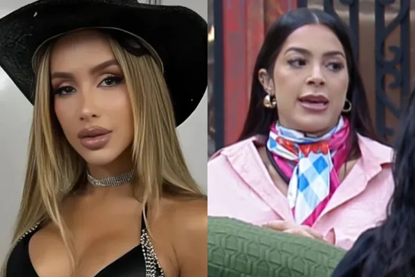 Montagem colorida de Babi Muniz e Luana Targino