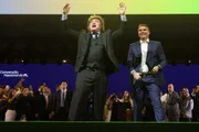 O presidente argentino Javeir Milei na convenção do PL, que oficializou a campanha de Flávio Bolsonaro. O presidente argentino Javeir Milei na convenção do PL, que oficializou a campanha de Flávio Bolsonaro.