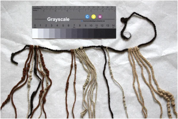Quipu contagem inca cabelo
