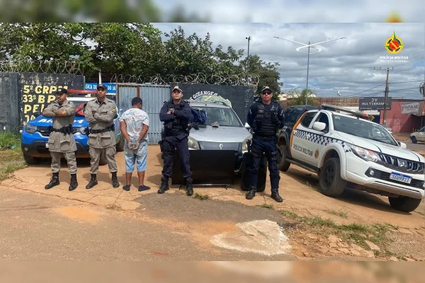 Homem assalta igreja no DF, rouba carro de mulher e foge para o Entorno