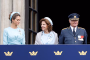 Clique da princesa Madeleine em setembro do ano passado. Ela está ao lado da mãe, a rainha Sílvia, e do pai, o rei Carl XVI Gustaf