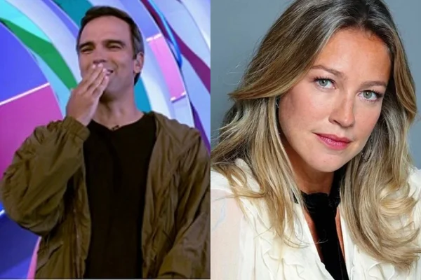 BBB22: Tadeu Schmidt alfineta e manda novo beijo para Luana Piovani