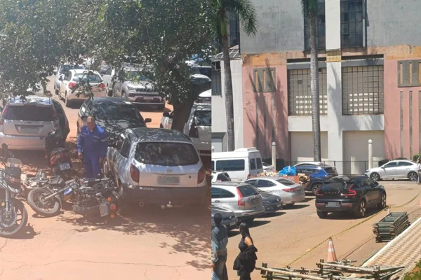 carros e motos atingidos