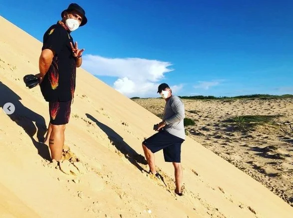 andre marques e boninho no limite