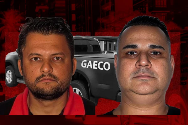Maurício Silveira Zambaldi (à direita), conhecido como Dragão, e José Ricardo Ramos (à esquerda).