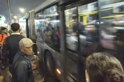 Ônibus na zona sul de São Paulo Ônibus na zona sul de São Paulo