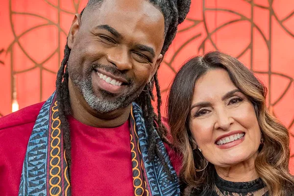 Manoel Soares e Fátima Bernardes