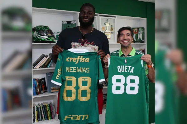 Imagem colorida de Abel Ferreira e Neemias Queta - Metrópoles