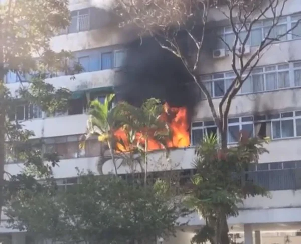 Incêndio em apartamento da 306 Sul assusta moradores