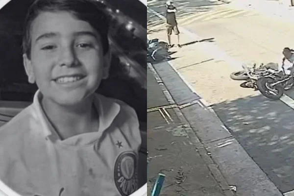 Guilherme Souza de Campos, de 10 anos, filho do policial civil Vinicius Fofa de Campos - Metrópoles
