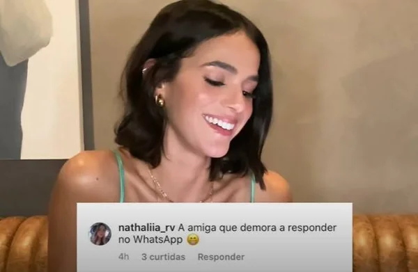Bruna Marquezine admite ignorar mensagens no WhatsApp: “Não me orgulho”