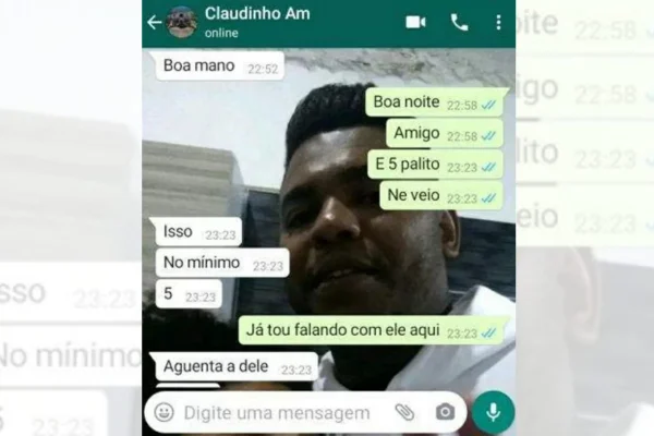 Trecho da conversa interceptada pela polícia