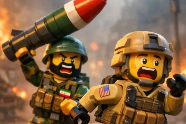 Animações de IA copiam o estilo Lego e fazem propraganda de guerra pró-Irã