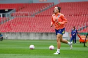 A lateral Bruninha teve lesão constatada A lateral Bruninha teve lesão constatada