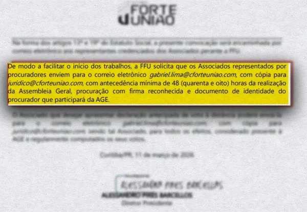 Reunião da FFU expõe controle do investidor sobre associação de clubes e gera reação