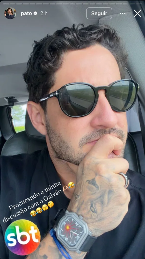 Pato ironiza “troca de farpas” com Galvão Bueno em transmissão da Copa - destaque galeria