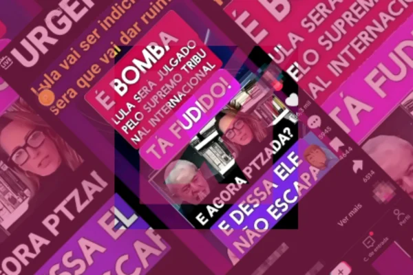 Print de post que inventou corte para mentir que Lula é réu em tribunal internacional. - Metrópoles