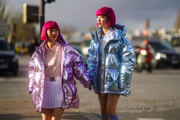 Modelos com casacos puffer