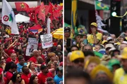Manifestações de apoiadores de Lula (PT) e Flávio Bolsonaro (PL) na Avenida Paulista. Manifestações de apoiadores de Lula (PT) e Flávio Bolsonaro (PL) na Avenida Paulista.