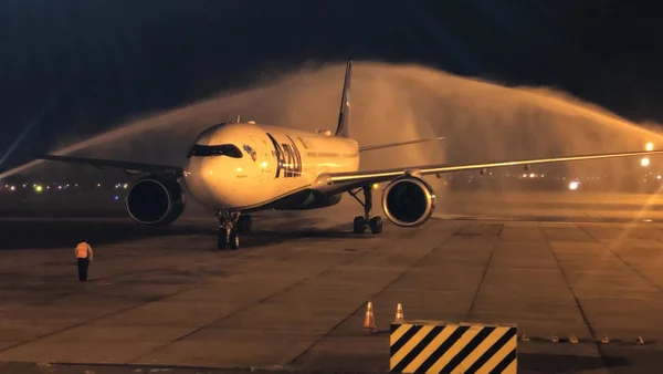 Avião com vacinas fabricadas na Índia chega ao aeroporto do Galeão