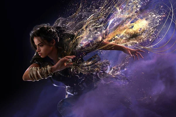 Imagem colorida do jogo Forspoken - Metrópoles