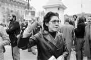 Manifestante argentina