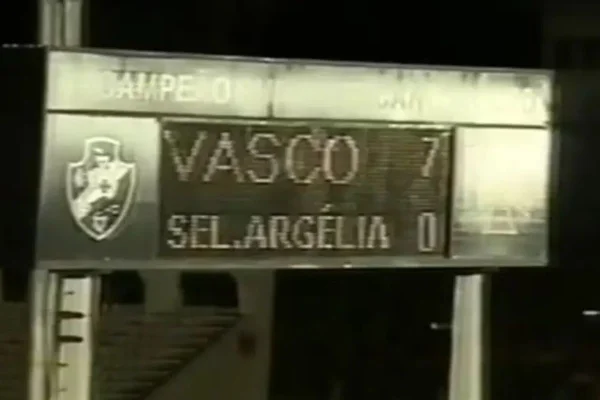 Goleada do Vasco sobre a Argélia