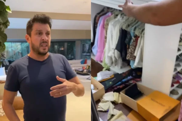 Vídeo: Ceará e Mirella Santos mostram estragos em casa após assalto