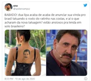 Dua Lipa tatuou o rosto do Ratinho? Entenda essa história maluca - imagem 4 Dua Lipa tatuou o rosto do Ratinho? Entenda essa história maluca - imagem 4
