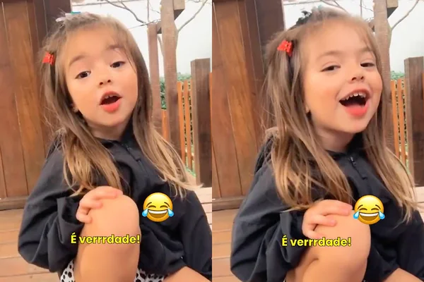Zoe imita bordão da mãe, Sabrina Sato