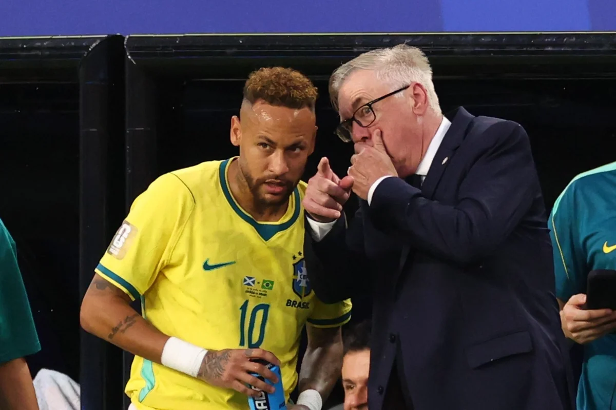 Ancelotti Revela Tática Inédita com Neymar: Técnico da Seleção Brasileira Planejava Usar o Craque Apenas em Prorrogação Contra o Japão na Copa do Mundo
