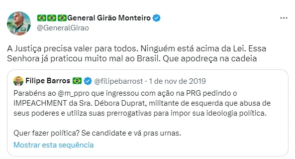 Bolsonaristas mudam narrativa sobre direitos humanos após prisões por 8/1 - imagem 7 Bolsonaristas mudam narrativa sobre direitos humanos após prisões por 8/1 - imagem 7
