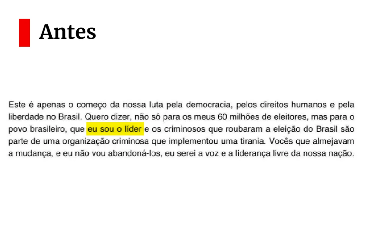 Flávio recua e retira trecho da carta onde se declarou presidente do Brasil - imagem 5