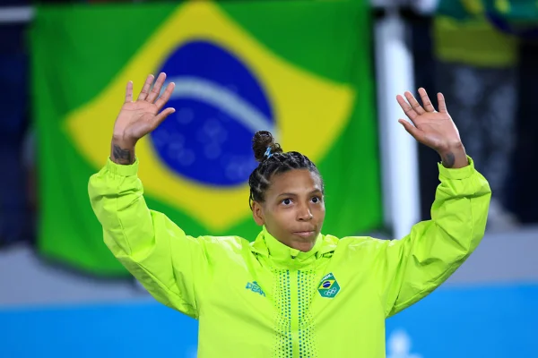 Imagem colorida de Rafaela Silva -Metrópoles