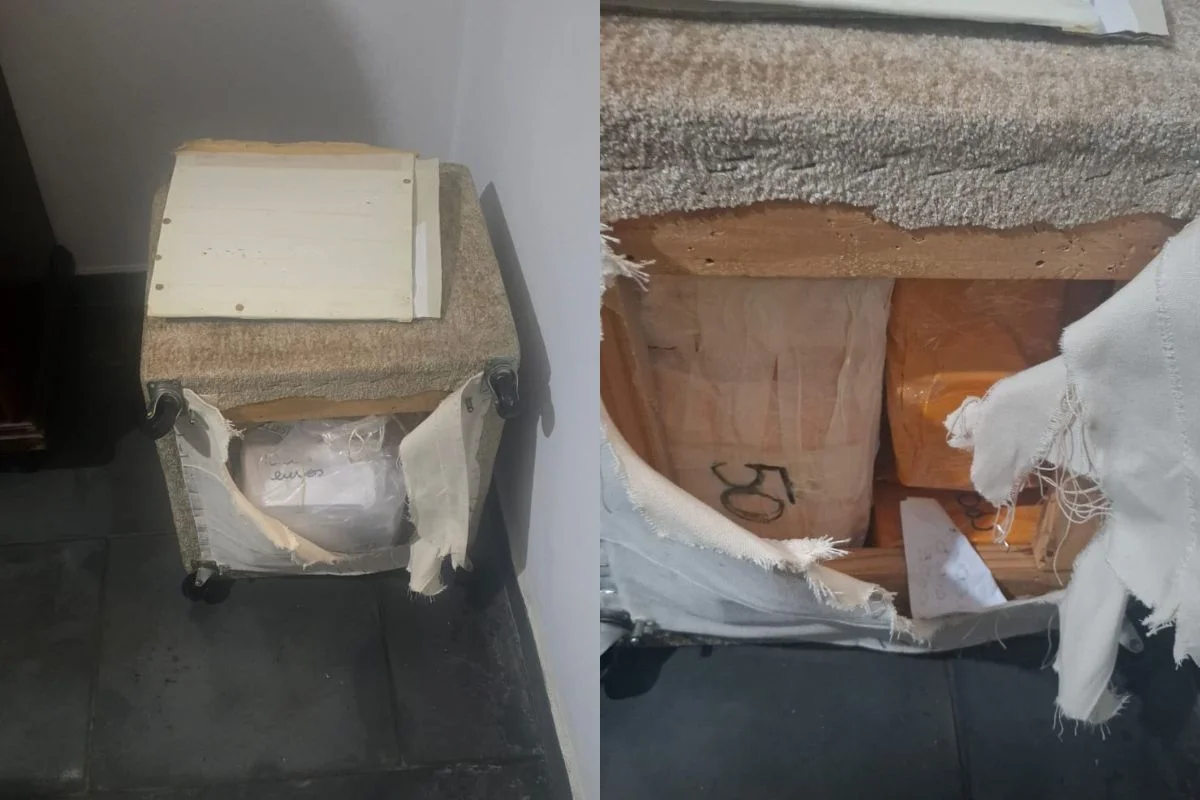 Detalhes de puff de delegada de SP em que foram encontrados mais de R$ 1 milhão Detalhes de puff de delegada de SP em que foram encontrados mais de R$ 1 milhão