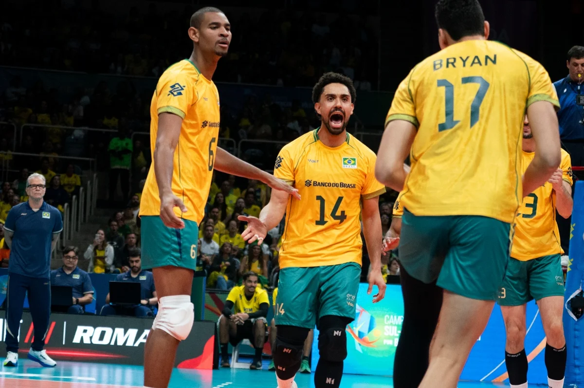 A Seleção Brasileira masculina estreou no Sul-Americano de Vôlei contra o Chile A Seleção Brasileira masculina estreou no Sul-Americano de Vôlei contra o Chile
