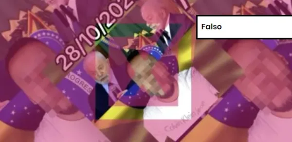 Captura de tela de vídeo falso sobre Lula ter sido substituído por sósia