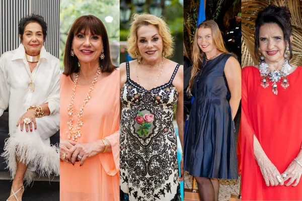 Montagem com fotos de mulheres que adotaram Brasília