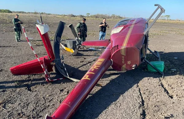 Aeronave que caiu com 300kg de cocaína está em nome de policial do DF