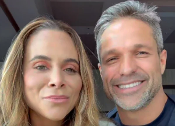 Foto colorida de Diego Ribas e esposa - Metrópoles