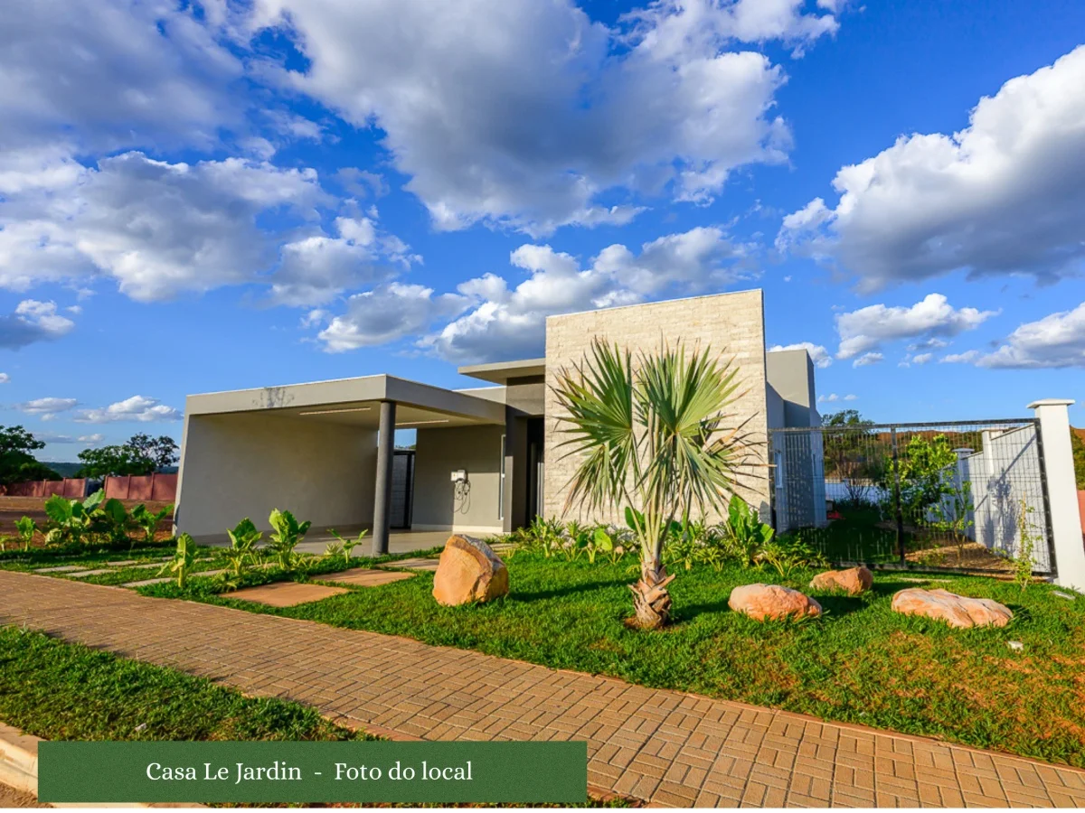 Casas térreas do Le Grand Jardin foram projetadas com integração entre áreas internas e externas Casas térreas do Le Grand Jardin foram projetadas com integração entre áreas internas e externas