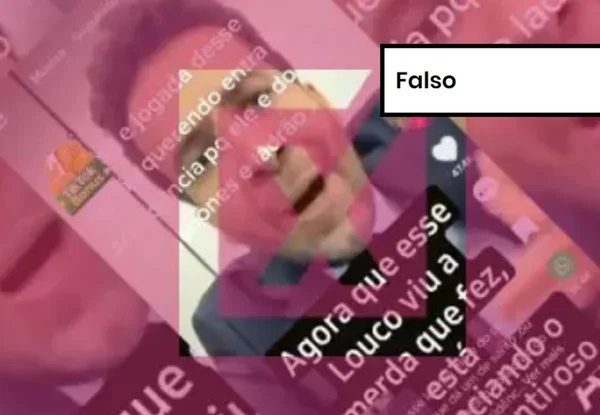 Imagem colorida de postagem falso sobre Lula
