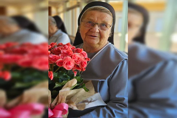 imagem colorida de Freira Nadia Gavanski, assassinada por um homem que invadiu o convento onde ela morava em Ivaí, no Paraná