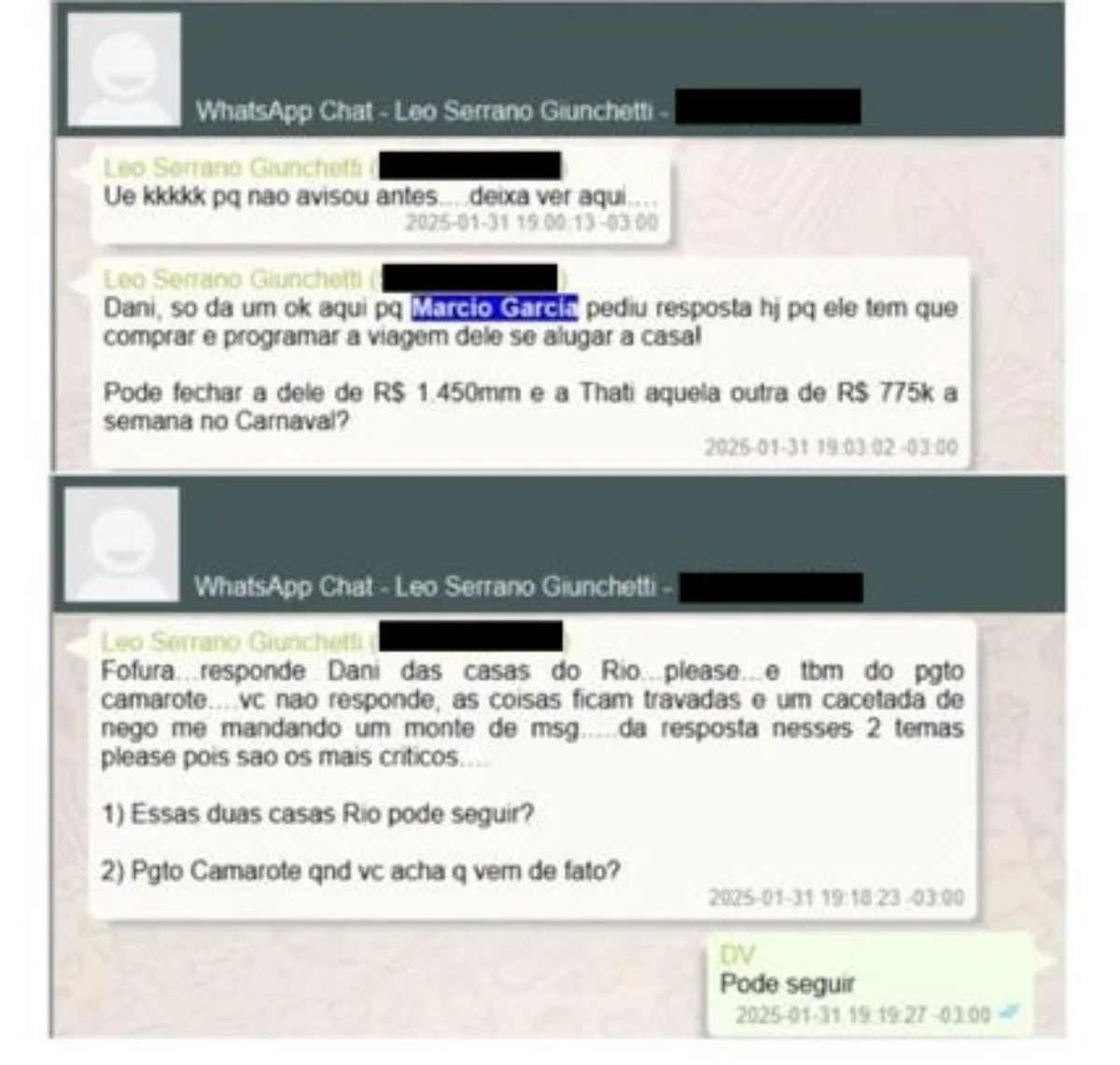 Vorcaro reservou mansão de R$ 250 milhões para ministro “KN” no Carnaval - imagem 4 Vorcaro reservou mansão de R$ 250 milhões para ministro “KN” no Carnaval - imagem 4